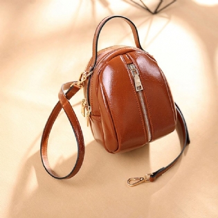 Kvinder Imiteret Læder Wild Crossbody Taske Mode Shell Bag