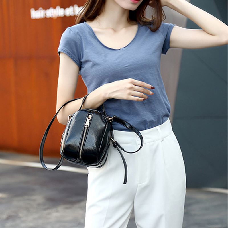 Kvinder Imiteret Læder Wild Crossbody Taske Mode Shell Bag