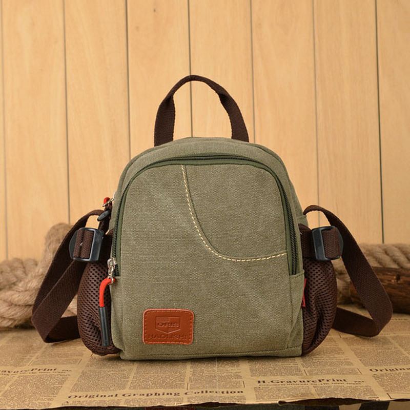 Kvinder Mænd Casual Canvas Crossbody Tasker Lys Håndtasker Udendørs Skuldertasker