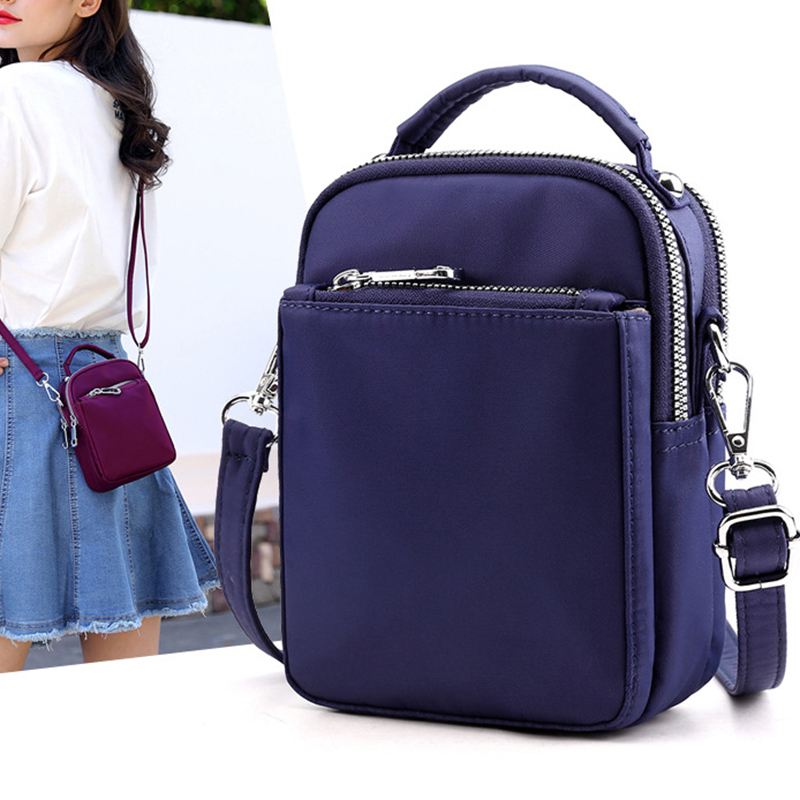 Kvinder Mini Lille Letvægts Skuldertaske Crossbody-taske Telefontaske