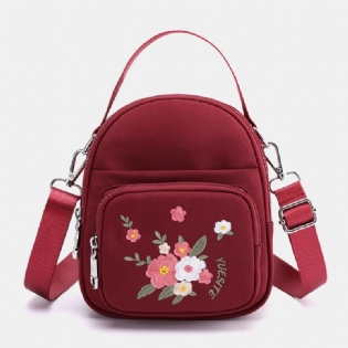 Kvinder Mode Broderi Skuldertaske Crossbody Taske