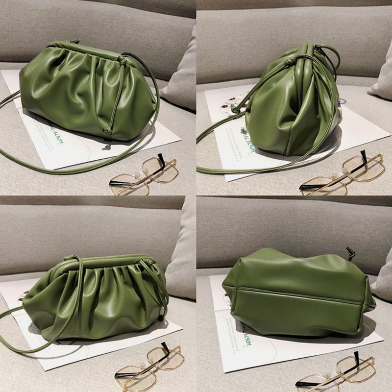 Kvinder Mode Solid Pouch Crossbody Bag Skuldertaske