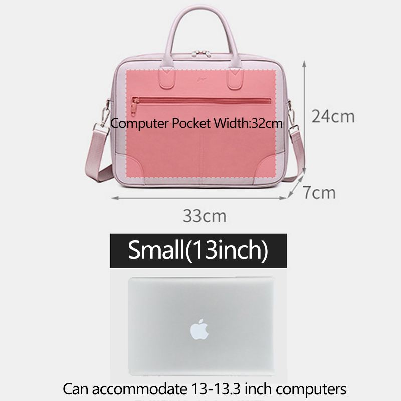 Kvinder Multi-compartment Vandtæt Crossbody Taske Letvægts Åndbar 13.3/14/15.6 Tommer Bærbar Skuldertaske Håndtaske
