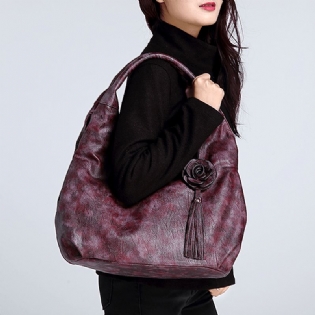 Kvinder National Style Vintage Floral Crossbody Taske
