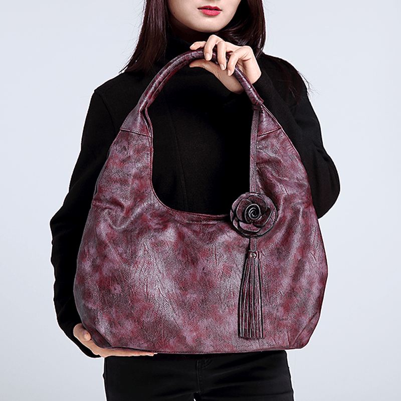 Kvinder National Style Vintage Floral Crossbody Taske