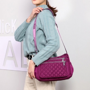 Kvinder Nylon Letvægts Vandtæt Skuldertaske Crossbody Taske