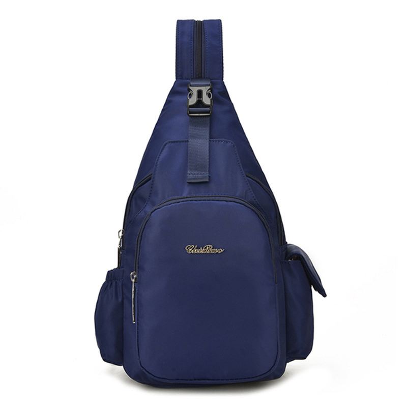 Kvinder Nylon Multifunktionel Vandtæt Crossbody Taske Rygsæk Fritid Rejse Bryst Taske Baby Taske