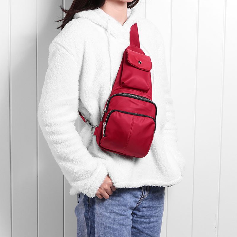 Kvinder Nylon Vandtæt Casual Leisure Brysttaske