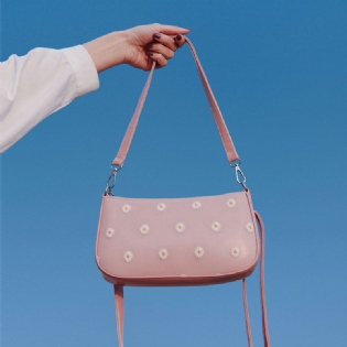 Kvinder Prikket Trykt Skuldertaske Crossbody Taske