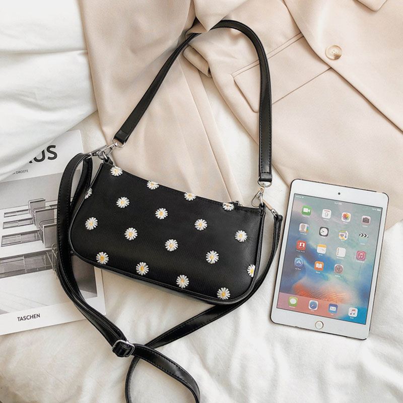 Kvinder Prikket Trykt Skuldertaske Crossbody Taske