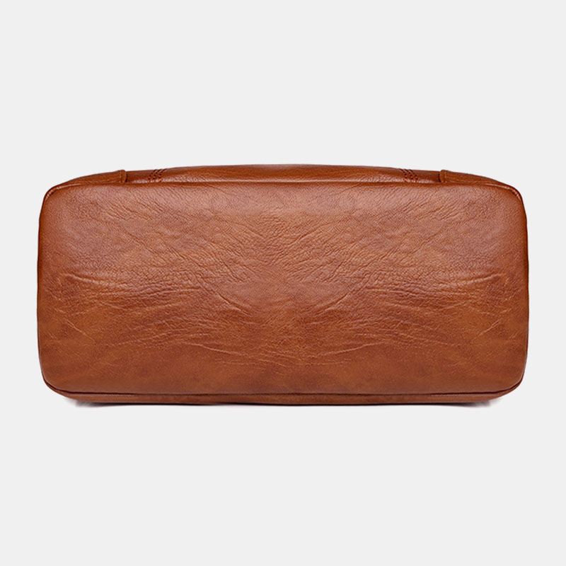 Kvinder Pu-læder Retro 6.3 Tommer Multi-pocket Telefontaske Med Stor Kapacitet Blød Crossbody-tasker Skuldertaske