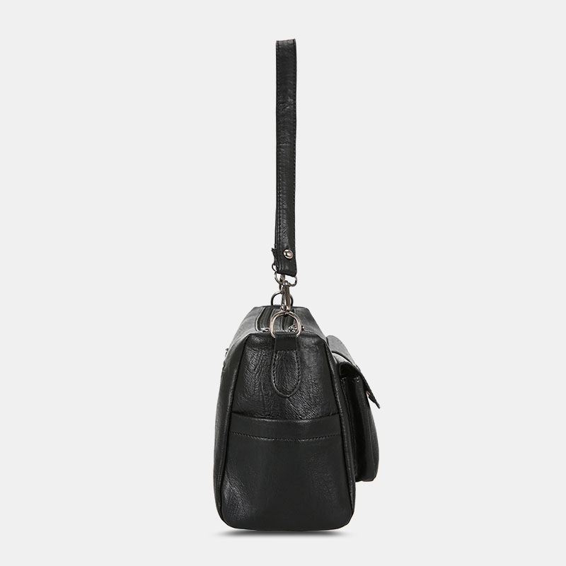 Kvinder Pu Læder Stor Kapacitet Multi-lomme Retro 6.3 Tommer Telefontaske Crossbody Tasker Skuldertaske