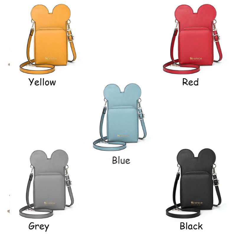Kvinder Søde Dyr Telefontaske Solid Crossbody Taske