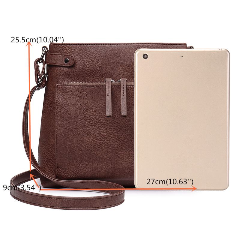Kvinder Solid Kortholder Multifunktion Crossbody Taske