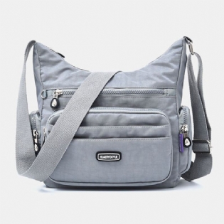 Kvinder Vandtæt Multi-pocket Solid Casual Crossbody Bag Skuldertaske