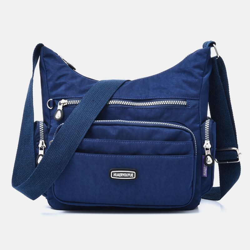 Kvinder Vandtæt Multi-pocket Solid Casual Crossbody Bag Skuldertaske