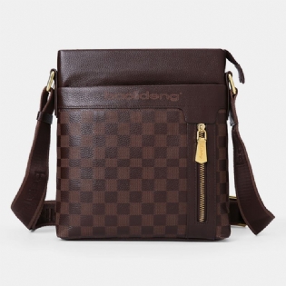 Mænd Ægte Læder Ko Læder Anti-theft Crossbody Bag Skuldertaske