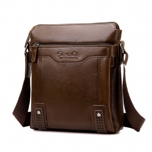 Mænd Business Messenger Bag Solid Crossbody Skuldertaske