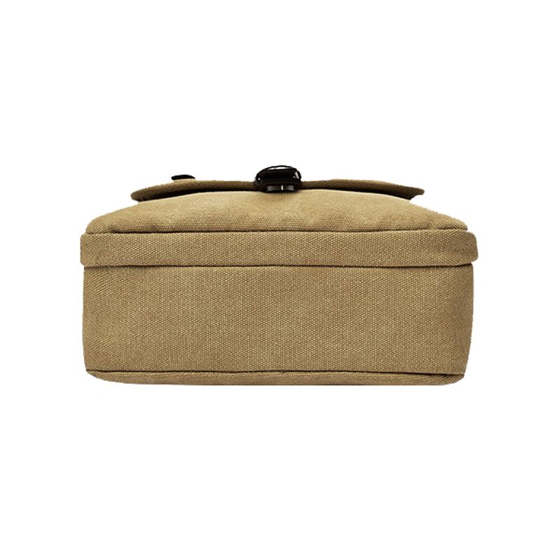 Mænd Canvas Multifunktionel Vintage Crossbody Taske Skuldertaske Casual Business Travel Pack