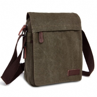 Mænd Kvinder Canvas Leisure Multi Pocket Crossboby Bag Kapacitet Skuldertaske