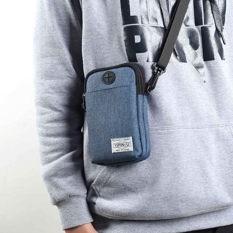 Mænd Kvinder Vandtæt Messenger Skuldertaske Talje Opbevaring Håndtaske Mobiltelefonpakker Sportspung