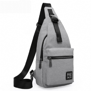 Mænd Mode Chest Pack Stor Kapacitet Swagger Bag Crossbody Rejsetaske
