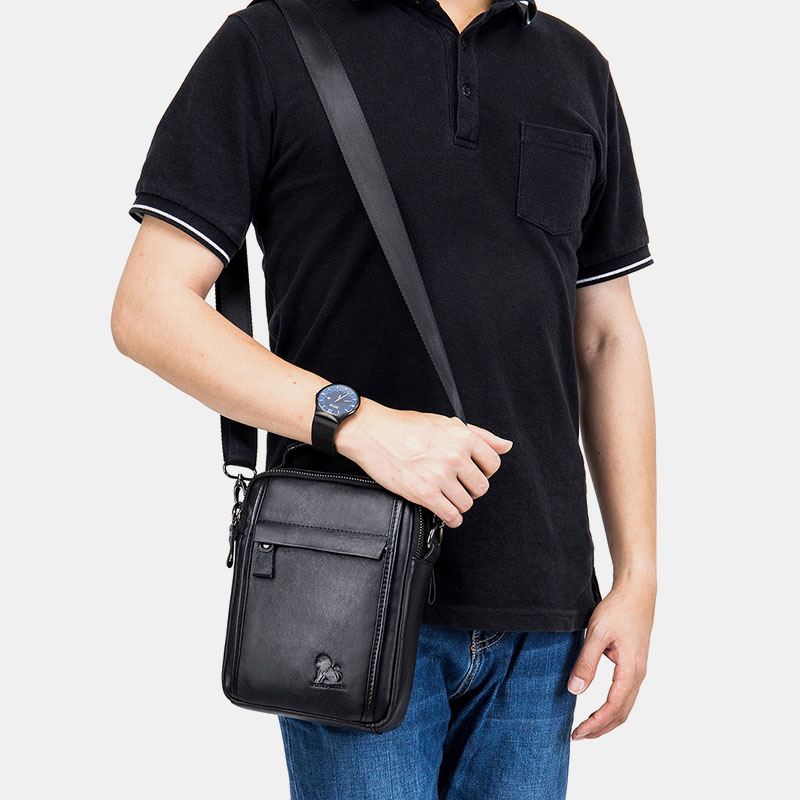 Mænd Mode Crossbody Multifunktionel Skuldertaske Håndtaske