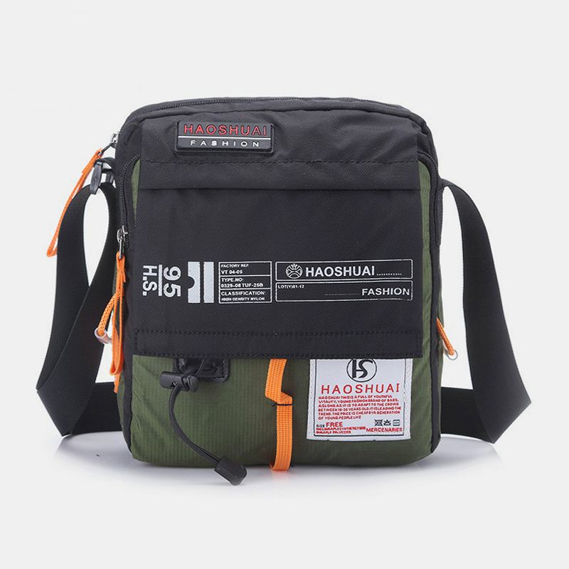 Mænd Mode Udendørs Rejsetaske Nylon Vandtæt Skuldertaske Crossbody Taske