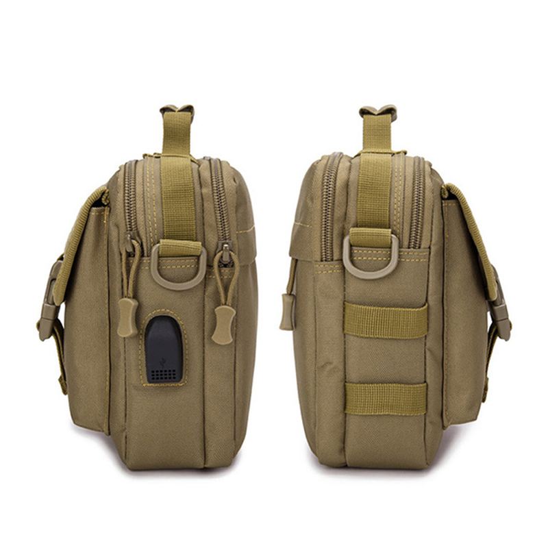 Mænd Ny Canvas Tactical Camo Casual Crossbody Taske