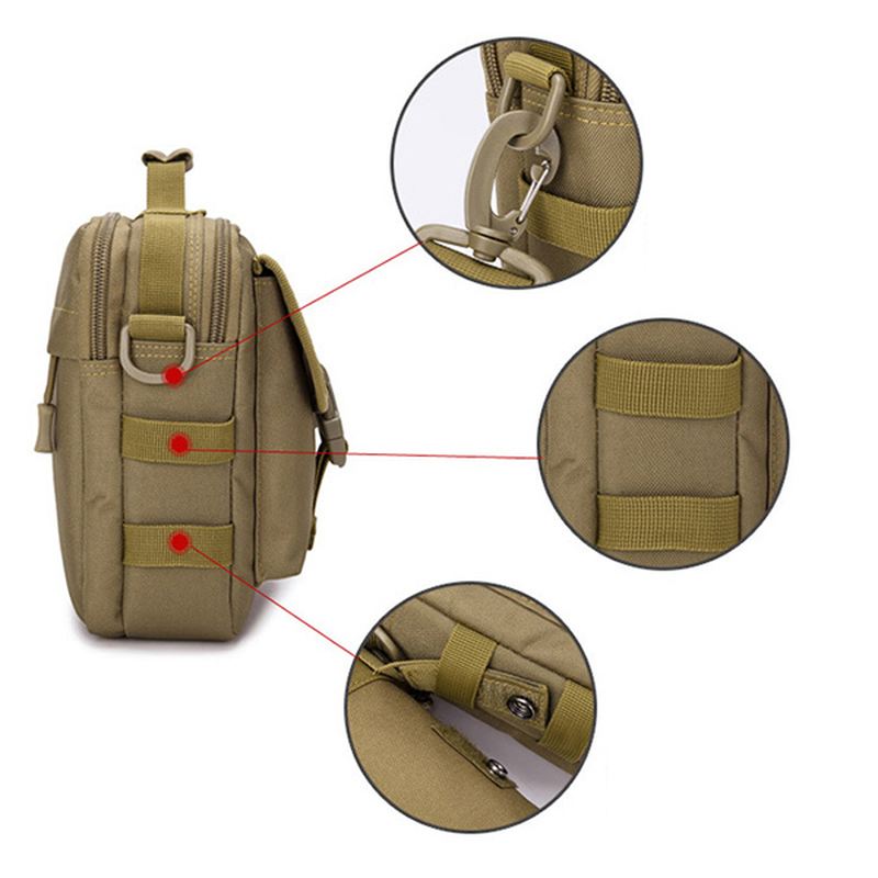 Mænd Ny Canvas Tactical Camo Casual Crossbody Taske