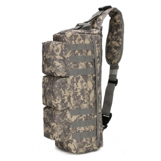 Mænd Nylon Tactical Outdoor Sport Cs Crossbody Bag Vandrebrysttaske