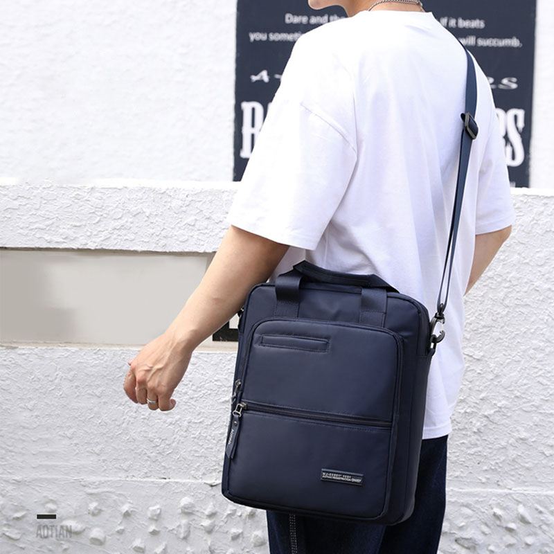 Mænd Oxford Klud Med Stor Kapacitet Vandtæt Multi-bære Multi-purpose 13 Tommer Bærbar Taske Dokumentmappe Skuldertaske Crossbody Taske