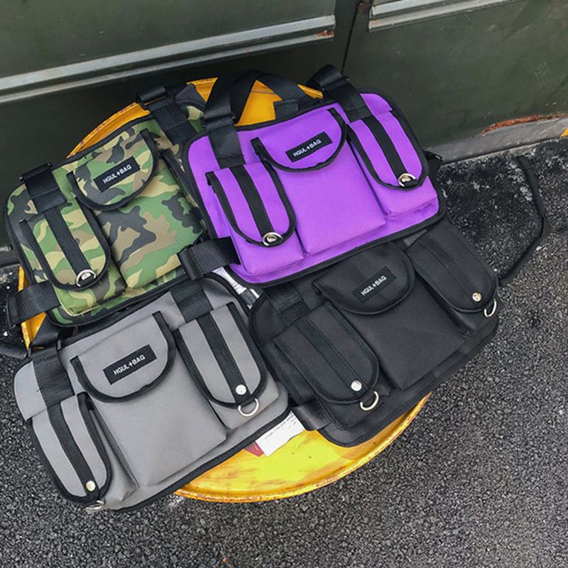 Mænd Oxford New Tactical Outdoor Crossbody Bag Personlighed Cool Sports Bag Camouflage Vest Taske