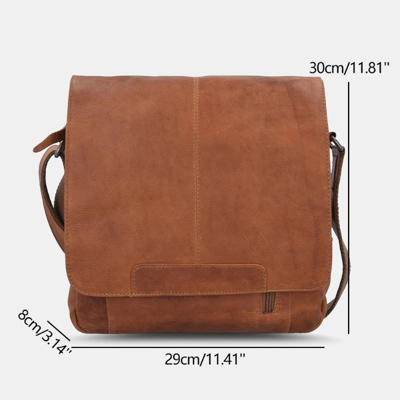 Mænd Vintage Flap Design Large Capacity Crossbody Bag Sling Bag