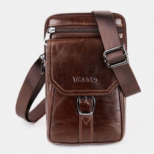 Mænd Vintage Skuldertaske Crossbody Taske Taljetaske Telefontaske