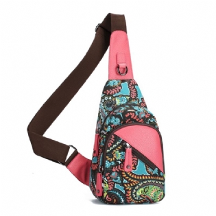 National Floral Summer Light Kvinder Brysttaske Sling Bag Skulder Crossbody Bag