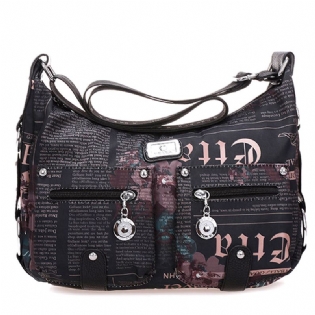 Nylon Light Casual Med Tryk Crossbody-taske Indkøbstasker