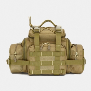Unisex Nylon Taktisk Camouflage Udendørs Ridning Multi-carry Værktøjstaske Crossbody Taske Taljetaske
