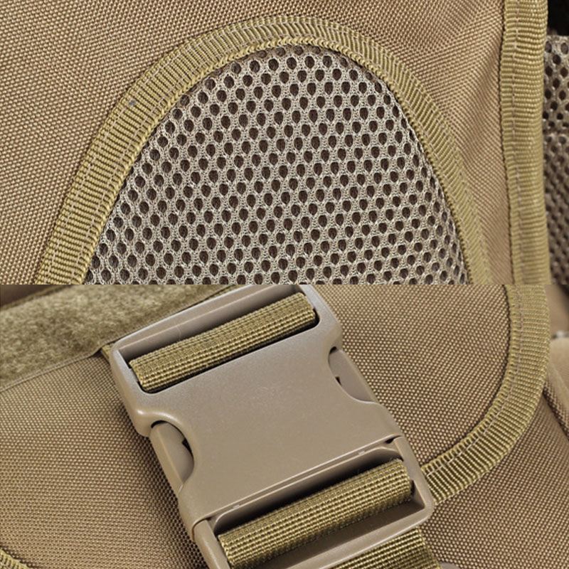 Unisex Oxford Cloth Taktisk Camouflage Udendørs Spil Ridning Multi-carry Sadeltaske Crossbody Taske Taljetaske Rygsæk