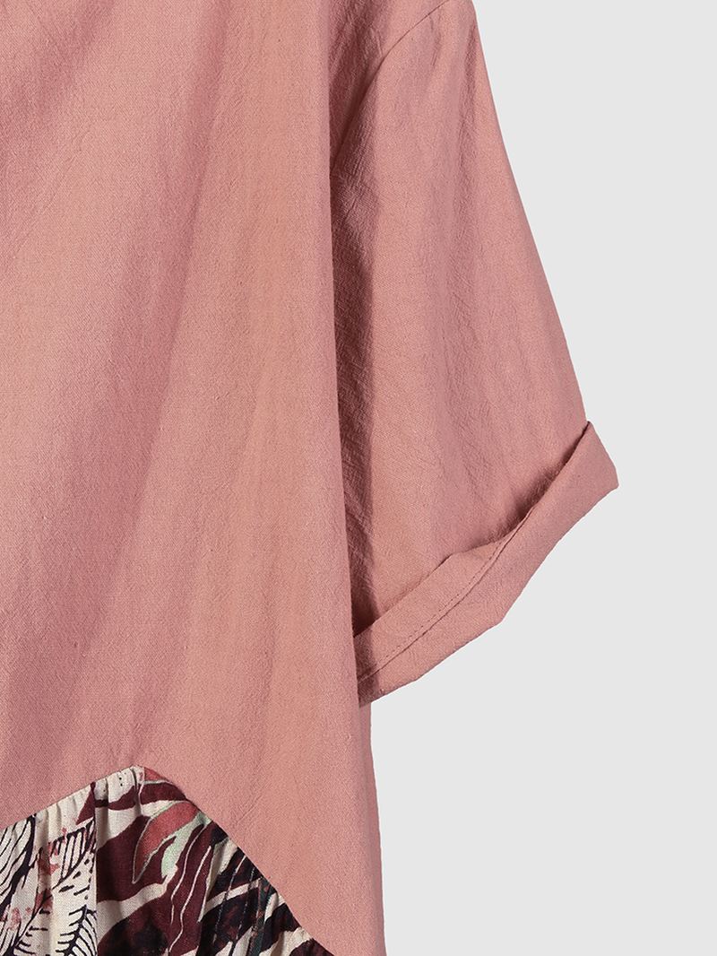 Blade Med Tryk Patchwork T-shirt
