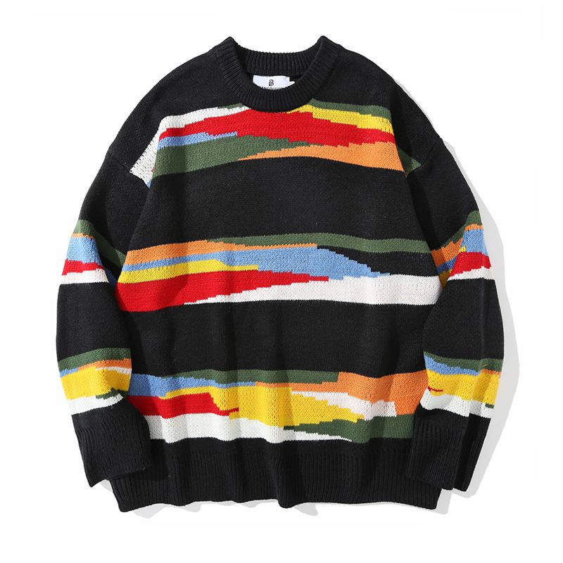 Autumn Youth Herretrøje Langærmet Løstsiddende Sweater Til Mænd Og Kvinder
