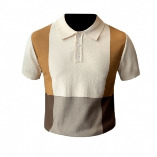Britiske Poloskjorter Til Mænd Trendy Slim Ice Silk T-shirt