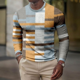 Digital Printet Rund Hals Street Casual Sports T-shirt