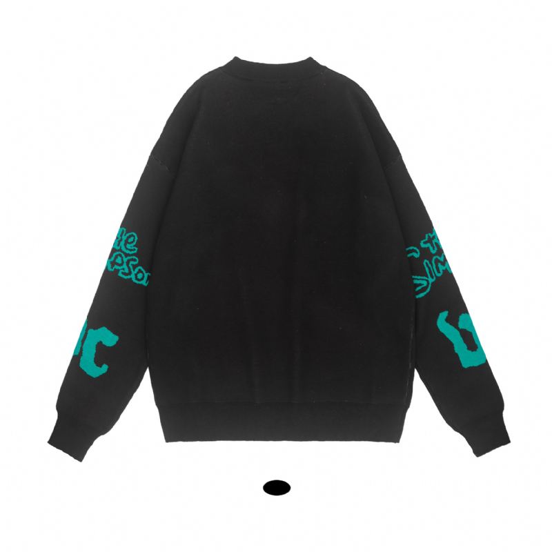 Europæisk Og Amerikansk Street Trendy Tynd Par Sweater
