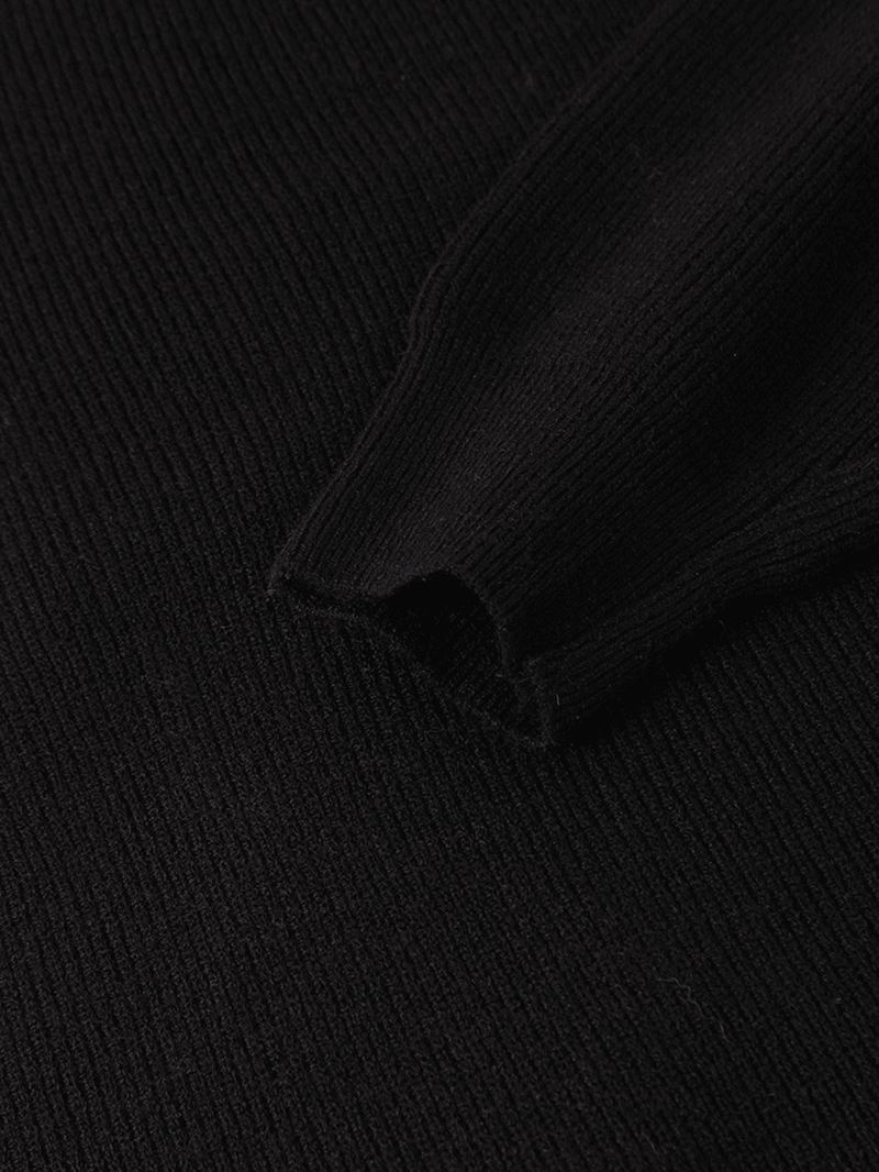 Herre Vandret Stribe Strik Rund Hals Afslappet Langærmet Pullover Sweatere