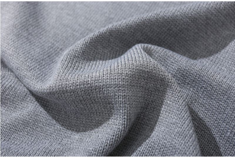 Japansk Retro Sweater Med Høj Halsudskæring Til Mænd