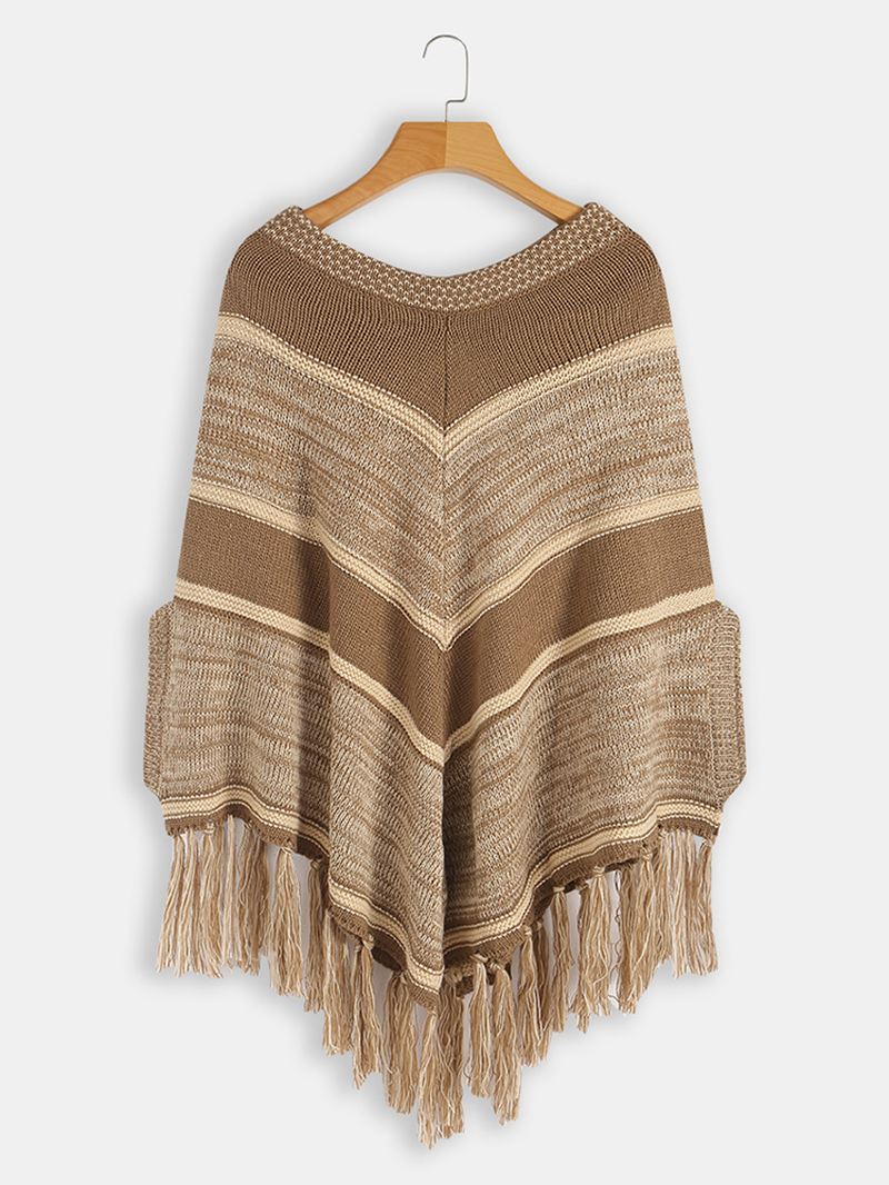 Kvinder Casual Stripe Langærmede Sweatere