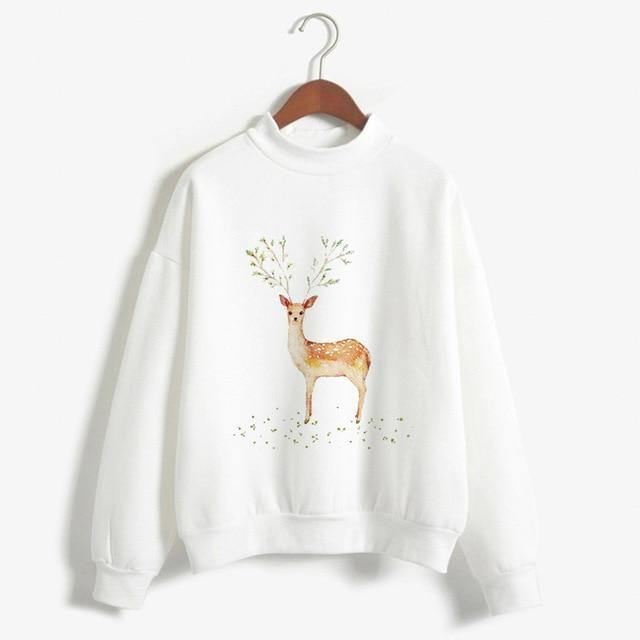Mode Juletrøje Sort Langærmet Kvinder Dame Femme Harajuku Kvinde Tøj Plus Size Vinter Nytårs Pullover