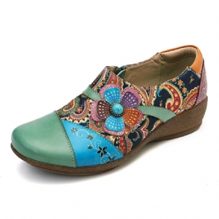 Kvinder Casual Blomster Lynlås Pumps