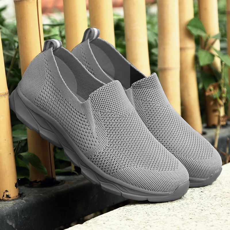 Mænd Åndbar Stof Sål Skridsikker Casual Walking Loafers Sko